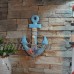 Nautical Hanging Hook Wooden Anchor Shaped Anchor Shell Wall Home Door Art Decor   173381256262